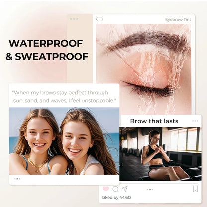 Last Day Buy 1 Get 1 FREE | Waterproof 3D Eyebrow Dye Cream for Fuller-Looking Brows in Minutes