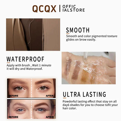Last Day Buy 1 Get 1 FREE | Waterproof 3D Eyebrow Dye Cream for Fuller-Looking Brows in Minutes